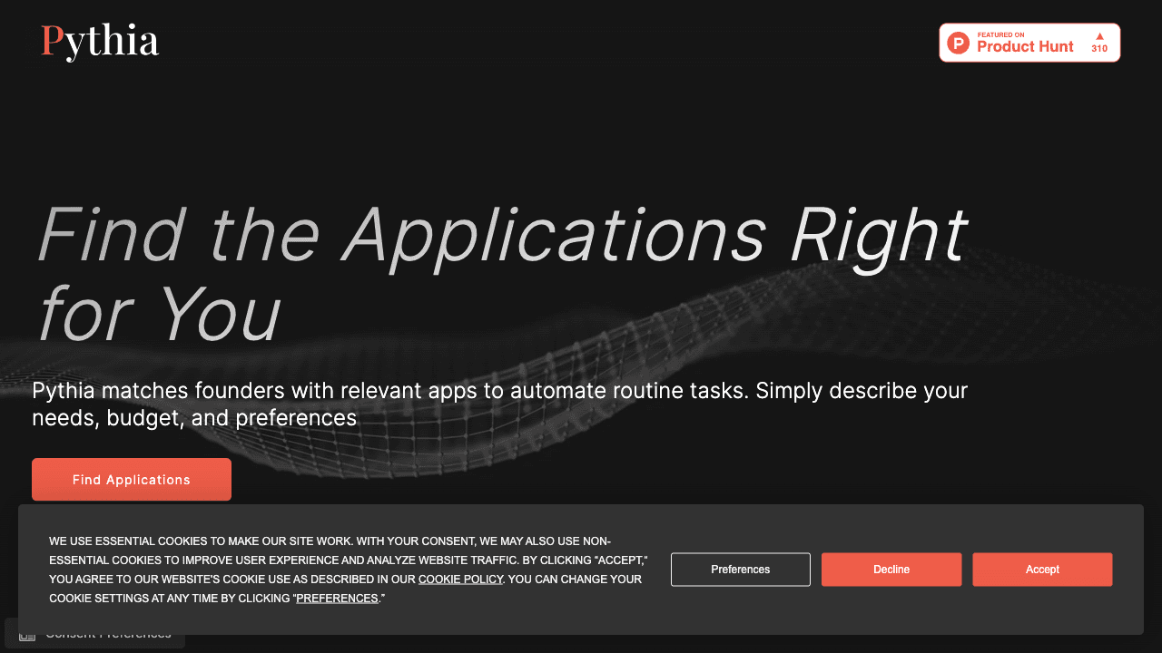Pythia matches founders with relevant apps to automate routine tasks